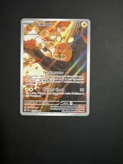 Dedenne Full Art Holo Pokemon Card POR 093/088 HP 70 Thunder Shock Basic - Image 1