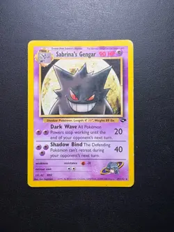 Sabrina’s Gengar 29/132 Rare (ENG) GymChallenge Pokemon Card - EX/PL - WOTC 2000 - Image 1