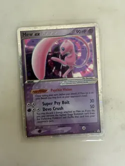 Pokemon TCG Holon Phantoms Mew EX 100/110 Holo Ultra Rare Card 2006 - Image 1