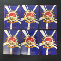 Base Set 1996 Normal Card Set of 6 Japanese Pokemon Card Old Back s007420 - Image 2