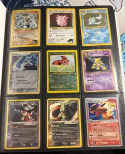 Vintage Pokemon Card Collection - Binder Lot 160+ cards including holos + 1st ed - Image 1