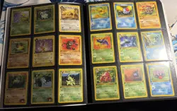 Vintage Pokemon Card Collection - Binder Lot 160+ cards including holos + 1st ed - Image 4