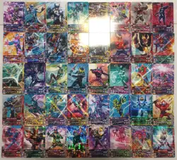 Lot of 40 Japanese Kamen Rider Battle: Ganbarizing Rare Card Set - Image 1