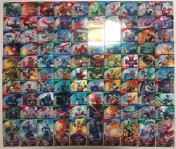 Lot of 100 Japanese Kamen Rider Battle: GANBA LEGENDS Normal & Rare Card Set - Image 1