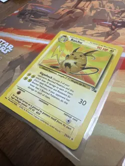 Pokemon TCG Raichu Regular Rare Card 29/62 Fossil 1999 Unlimited LP+/NM - Image 2