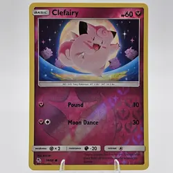 Clefairy 39/68 Hidden Fates 2019 Reverse Holo Foil Rare Pokemon TCG Card - NM - Image 1