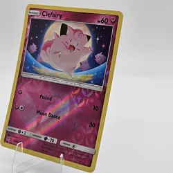 Clefairy 39/68 Hidden Fates 2019 Reverse Holo Foil Rare Pokemon TCG Card - NM - Image 3