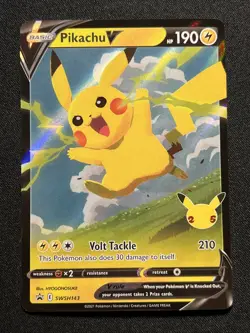 Pikachu V Promo SWSH: Sword & Shield Promo Cards SWSH143 NM - Image 1