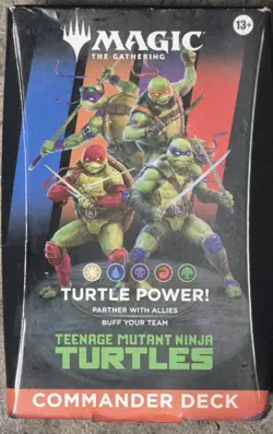 Commander Deck "Turtle Power" Teenage Mutant Ninja Turtles TMT MTG In Hand - Image 1