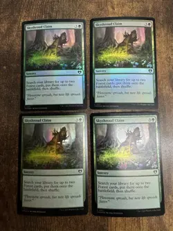 4x Skyshroud Claim FOIL Commander Masters MTG Pack Fresh - Image 1