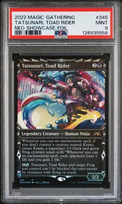 Magic: The Gathering Tatsunari Toad Rider Showcase Foil PSA 9 LOW POP / POP 1!!! - Image 3