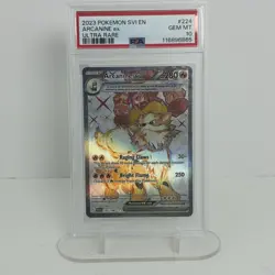 Pokemon TCG Arcanine ex 224/198 SV01 Scarlet & Violet Ultra Rare Holo PSA 10 - Image 1