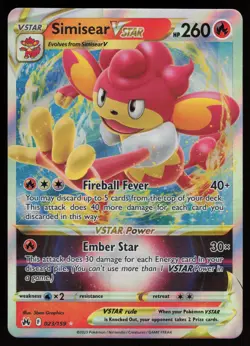 SIMISEAR VSTAR 023/159 VSTAR RARE CROWN ZENITH POKEMON NM/M - Image 1
