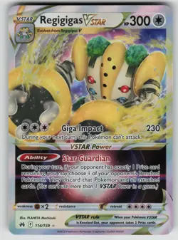 REGIGIGAS VSTAR 114/159 VSTAR RARE CROWN ZENITH POKEMON NM/M - Image 1