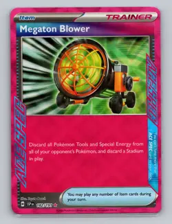 Megaton Blower #182/191 ACE SPEC Surging Sparks Pokemon Scarlet & Violet - Image 1