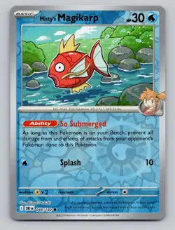 Reverse Holo Misty's Magikarp 048/182 Common Destined Rivals Pokemon - Image 1