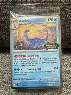 Pokemon Sealed Aurorus 024/088 - Cosmo Holo - Perfect Order Stamped Promo - Image 1