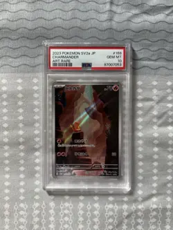 PSA 10 Charmander 168/165 AR – Japanese SV2a Pokemon 151 - Image 1