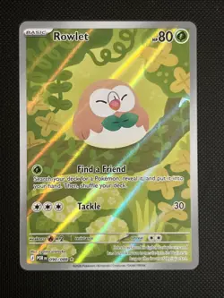 Pokemon TCG Perfect Order Illustration Rare IR Rowlet 090/088 NM - Image 1