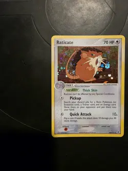 Pokemon TCG Raticate 48/112 and Rattata 77/112 FireRed LeafGreen Reverse Holos - Image 1