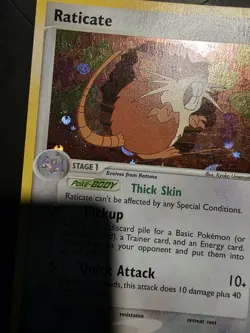 Pokemon TCG Raticate 48/112 and Rattata 77/112 FireRed LeafGreen Reverse Holos - Image 2