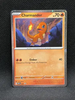 Pokemon TCG CHARMANDER 047 Black Star Promo SVP Cosmos Holo - Image 1