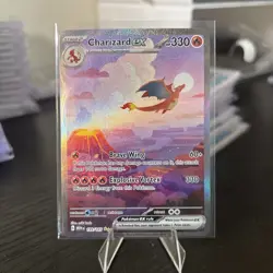 Pokemon 151 Charizard EX 199/165 Scarlet & Violet 151 SIR Holo Gem Mint - Image 2