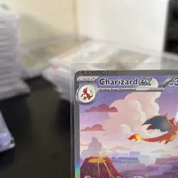 Pokemon 151 Charizard EX 199/165 Scarlet & Violet 151 SIR Holo Gem Mint - Image 3