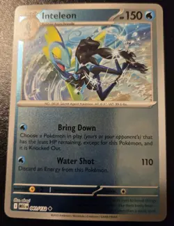 Inteleon 041/132 Reverse Holo Uncommon Mega Evolution Pokemon TCG - Image 1