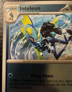 Inteleon 041/132 Reverse Holo Uncommon Mega Evolution Pokemon TCG - Image 2