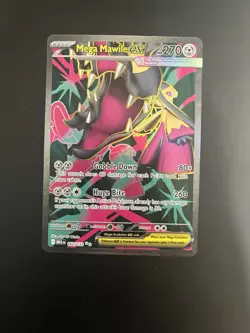 Pokemon Mega Mawile EX 162/132 Me01 Ultra Rare Full Art Holo 270HP Huge Bite TCG - Image 1