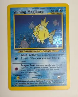 2001 WOTC POKEMON NEO REVELATION UNLIMITED SHINING MAGIKARP 66/64 HOLO RARE LP-M - Image 3