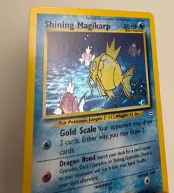 2001 WOTC POKEMON NEO REVELATION UNLIMITED SHINING MAGIKARP 66/64 HOLO RARE LP-M - Image 4