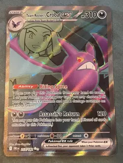 Team Rockets Crobat EX 217/182 - Pokemon TCG - Near Mint/LP+ - Image 2