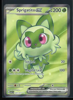 Sprigatito ex 2026 Pokemon Ascended Heroes 251/217 Ultra Rare Holo - Image 1