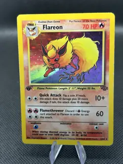 Flareon 3/64 1st Edition Holo Rare - Pokemon Jungle Card LP/MP🔥 - Image 2