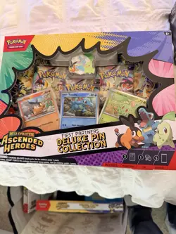 Pokemon TCG Mega Evolution Ascended Heroes First Partners Deluxe Pin Collection - Image 1