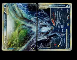 2010 POKEMON HEARTGOLD SOULSILVER LUGIA LEGEND #113 114 TOP & BOTTOM HALF SET - Image 1