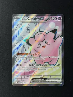 Pokemon TCG Lillie's Clefairy EX 173/159 Ultra Rare Journey Together - Image 1