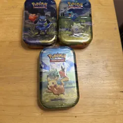 (LOT OF 3) Pokemon TCG Mega Evolutions Ascended Heroes Mini Tins Set NEW SEALED! - Image 1