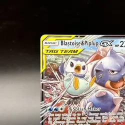 Pokemon Blastoise & Piplup GX 38/236 Sun And Moon Cosmic Eclipse Tag Team - Image 2