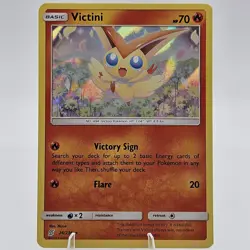 NM/EXC - Pokemon Victini 26/236 Unified Minds Reverse Holo Rare - Image 1