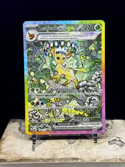 Pokemon Leafeon ex 144/131 Prismatic Evolutions Holo Special Illustration Rare - Image 1