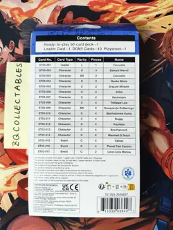 One Piece TCG ST03 Starter Deck English Brand New Sealed - Image 2