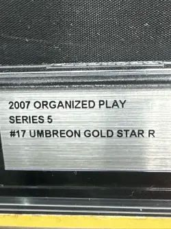 2007 Pokemon POP Series 5 #17 Umbreon Gold Star Beckett AuthenticAltered Not PSA - Image 4