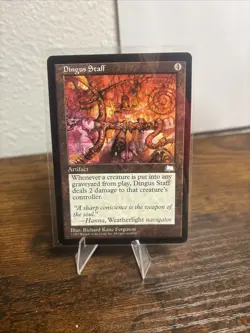 Dingus Staff Weatherlight Magic The Gathering Card MTG lp - Image 1