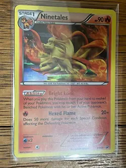 2012 Pokemon NINETALES Black Star Promo COSMOS HOLO Foil B&W Set Card BW66 NM - Image 2