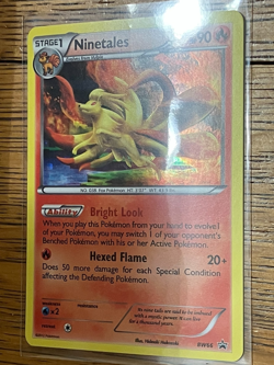 2012 Pokemon NINETALES Black Star Promo COSMOS HOLO Foil B&W Set Card BW66 NM - Image 3