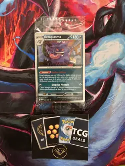 Ectoplasma 050/088 - EB Games FRENCH SEALED Pokemon Promo Card Gengar Halo Swirl - Image 3