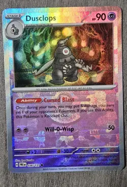 MISPRINT Dusclops POKEBALL HOLO PRISMATIC EVOLUTIONS NM POKEMON NM Error Card - Image 1